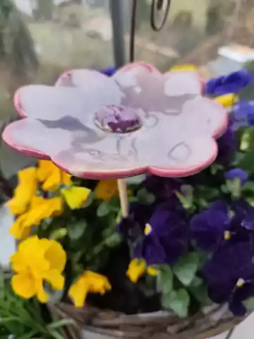 kwiat ceramiczny poidło