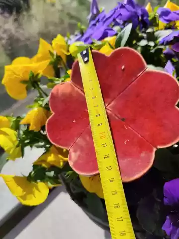 kwiat ceramiczny koniczyna