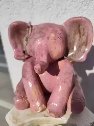 słoń ceramiczny figurka na biżuterię