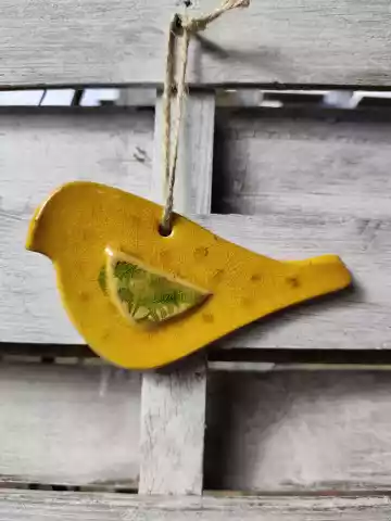 ptaki ceramiczne zawieszka