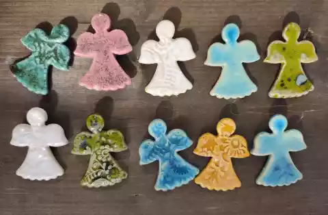 aniołek ceramiczny magnes