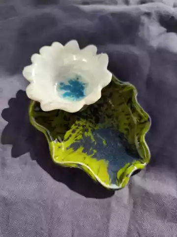 pojemniczek ceramiczny na świecę lub biżuterię