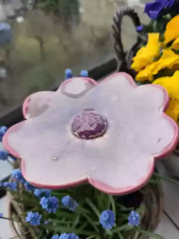 kwiat ceramiczny poidło