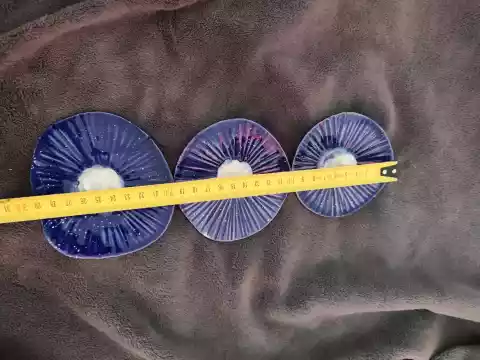 Kwiaty ceramiczne 2szt na drewnianych kijkach