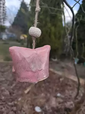 dzwonek ceramiczny sowa