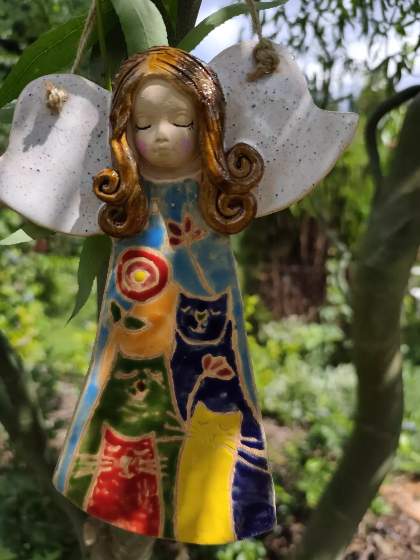 anioł ceramiczny