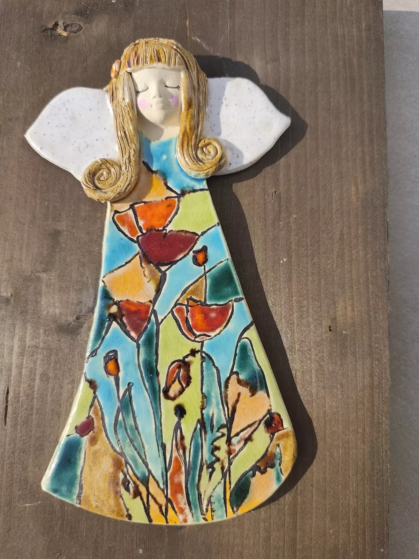 anioł ceramiczny