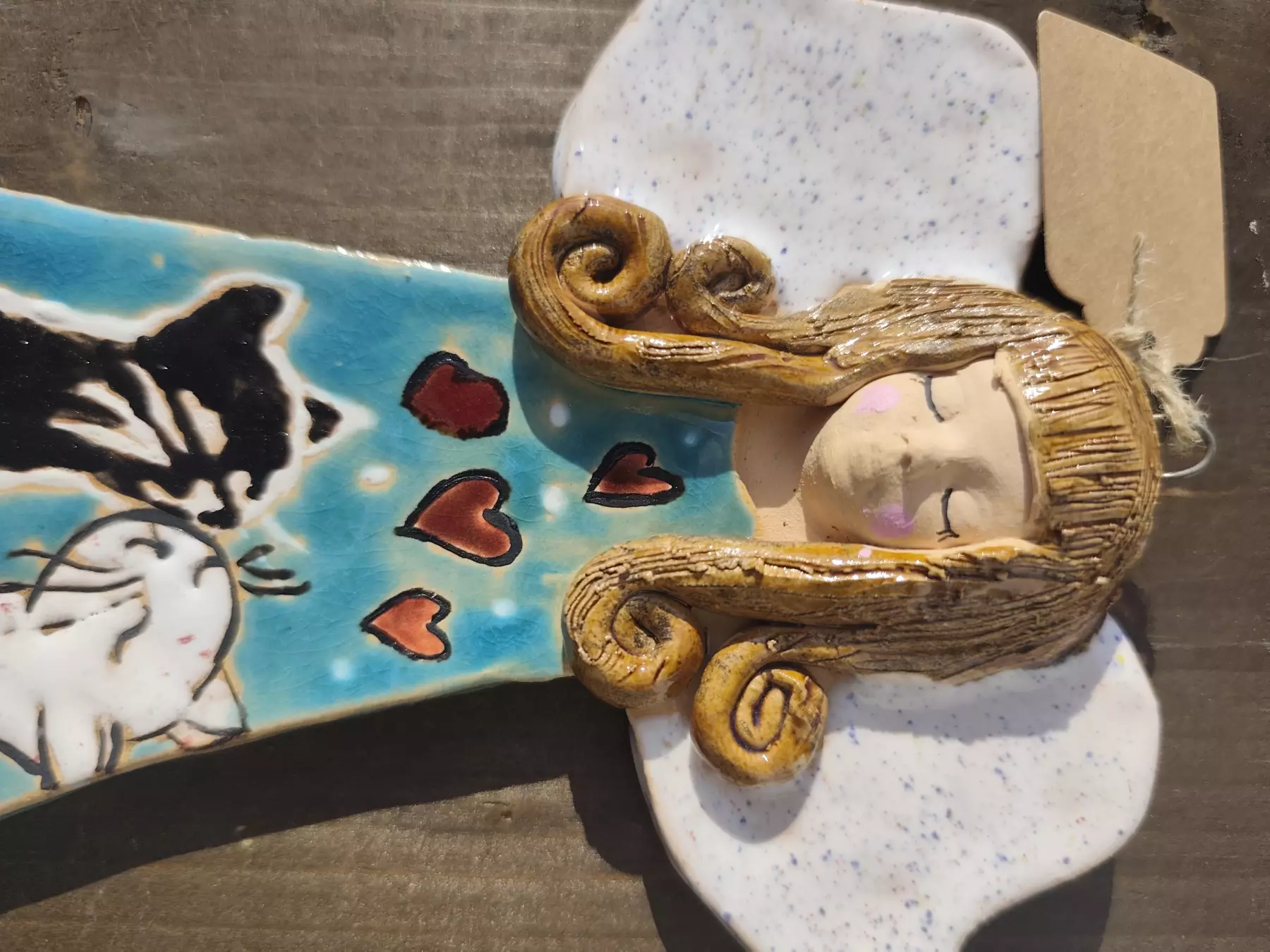 anioł ceramiczny
