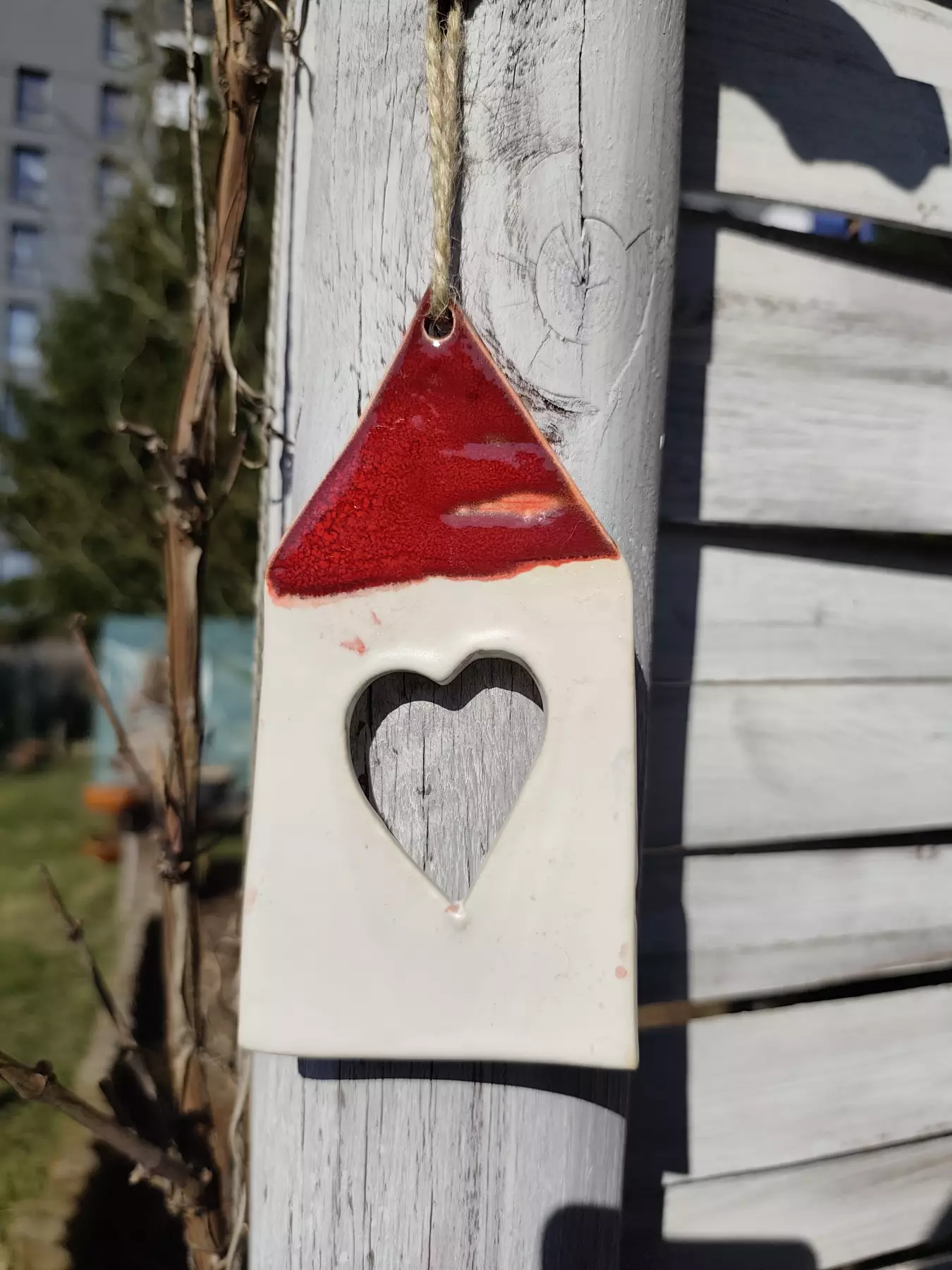 domek ceramiczny zawieszka