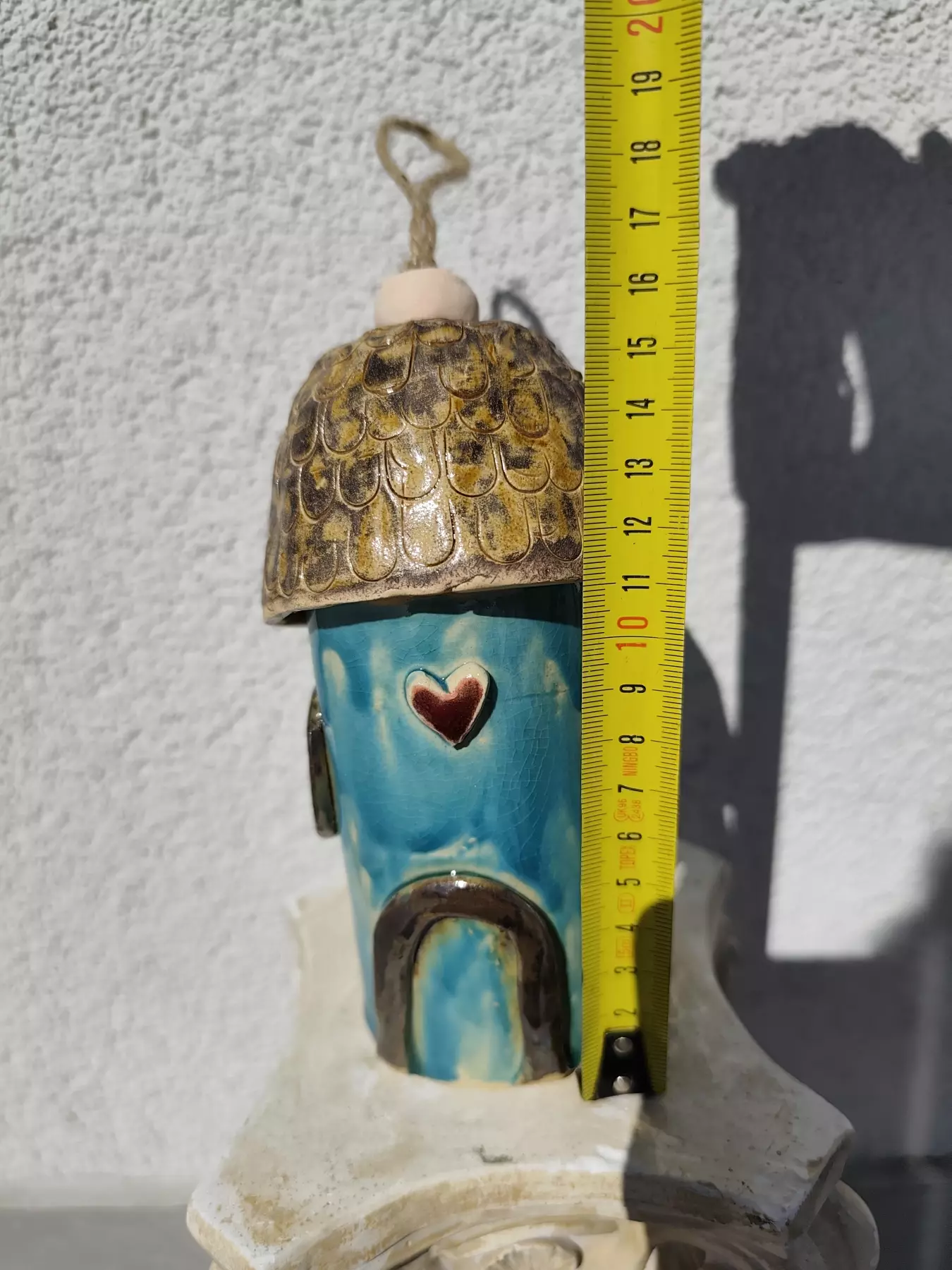 domek dzwonek ceramiczny