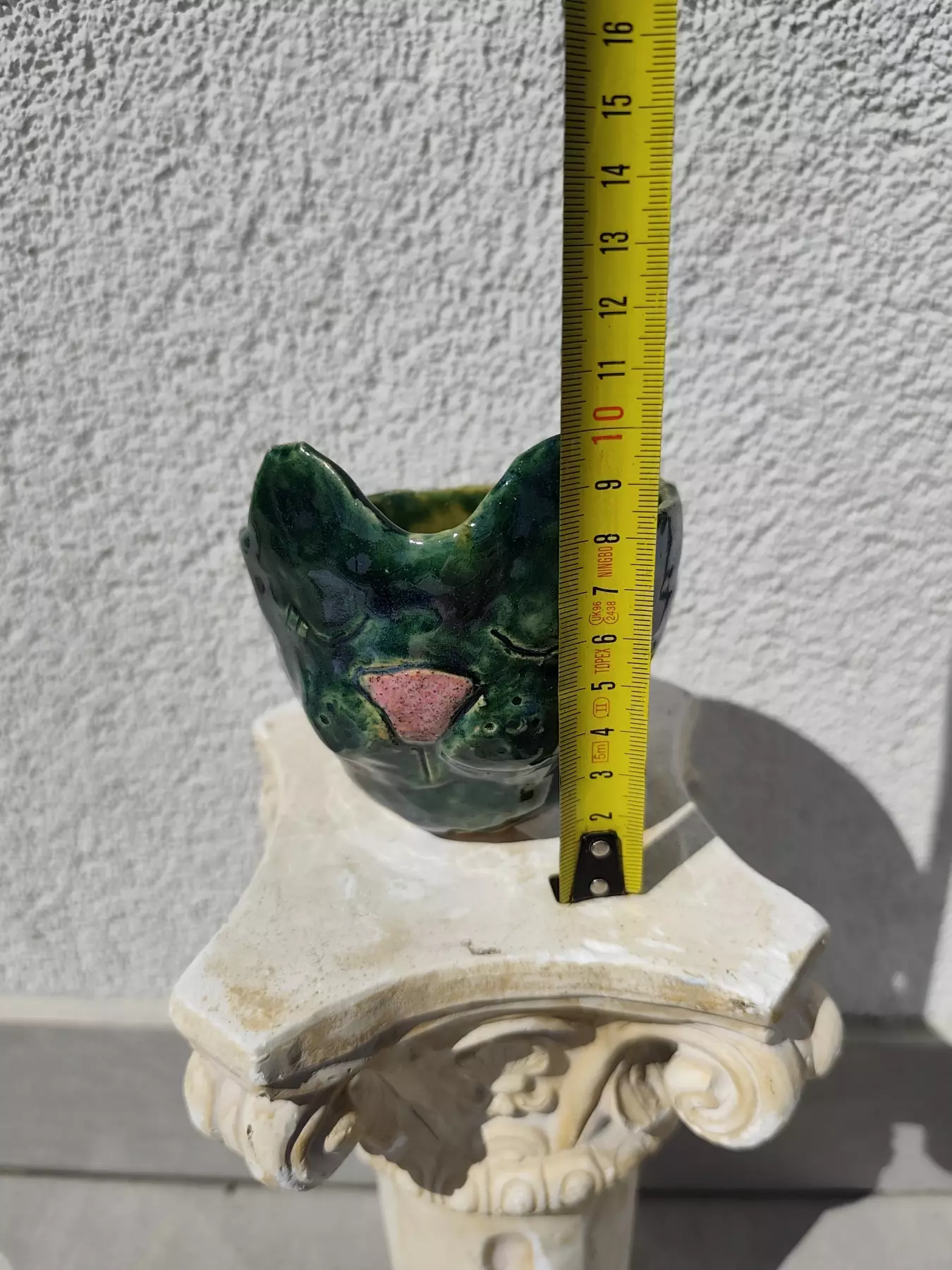 doniczka osłonka ceramiczna kot