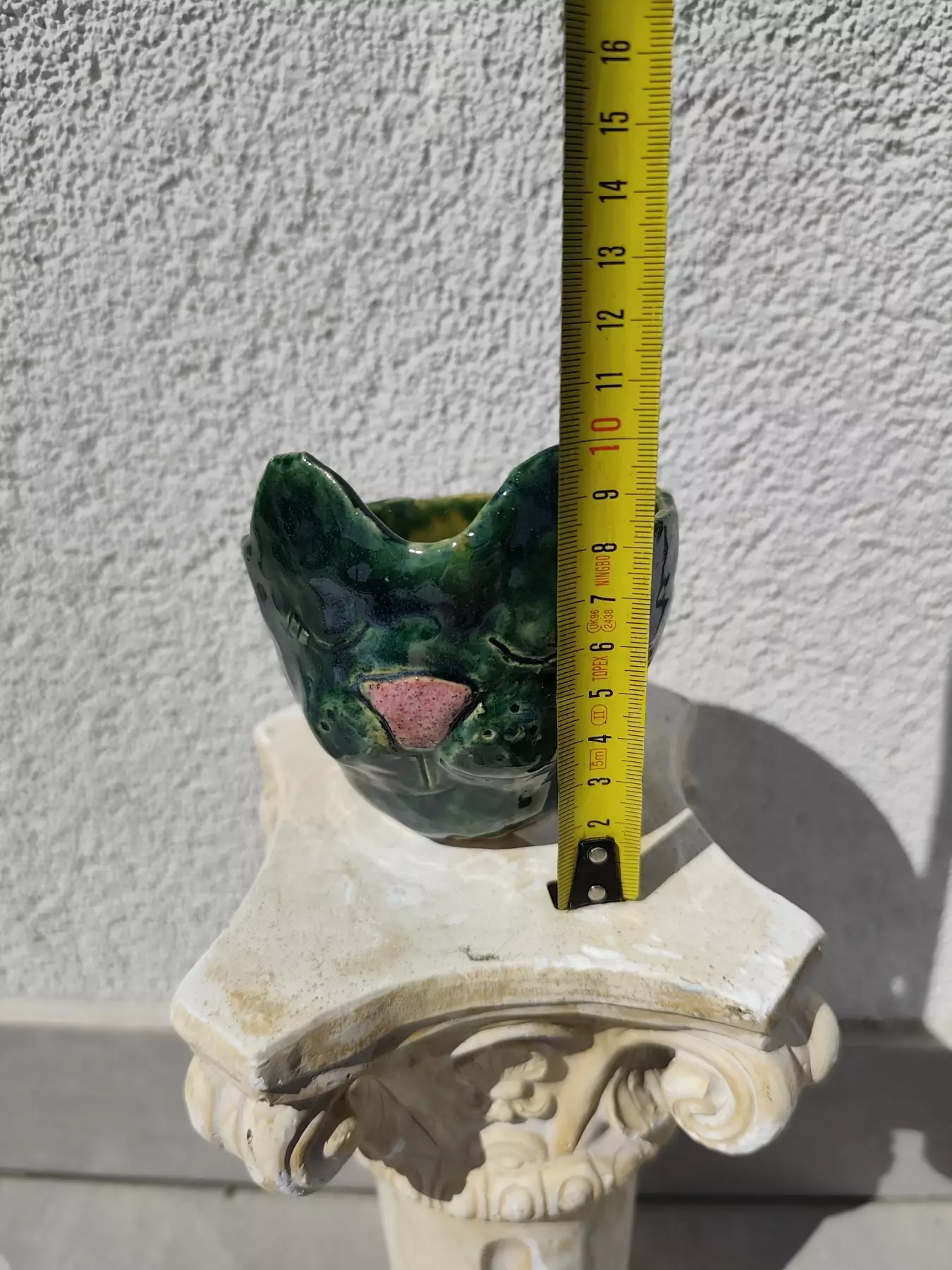 doniczka osłonka ceramiczna kot