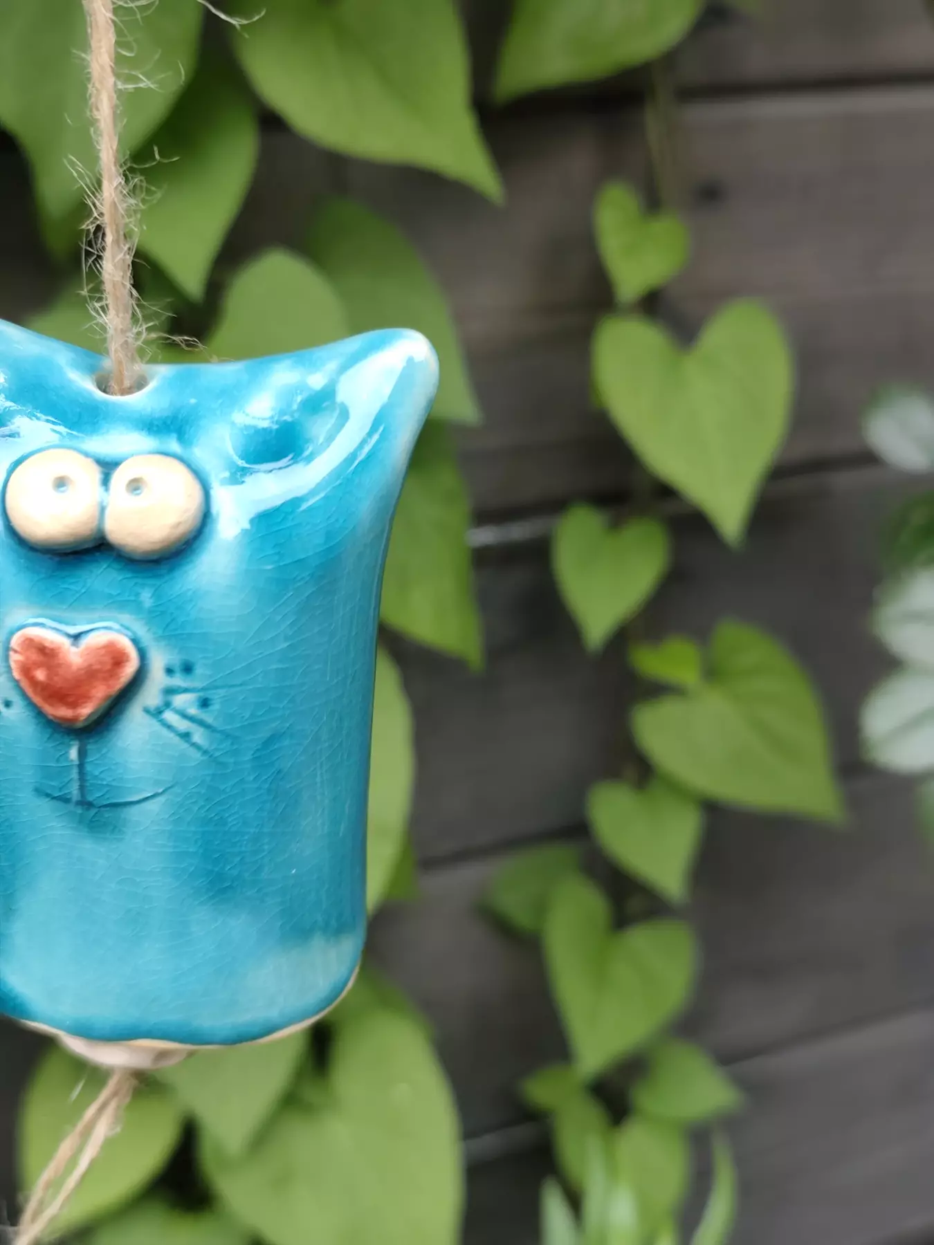 dzwonek ceramiczny kot