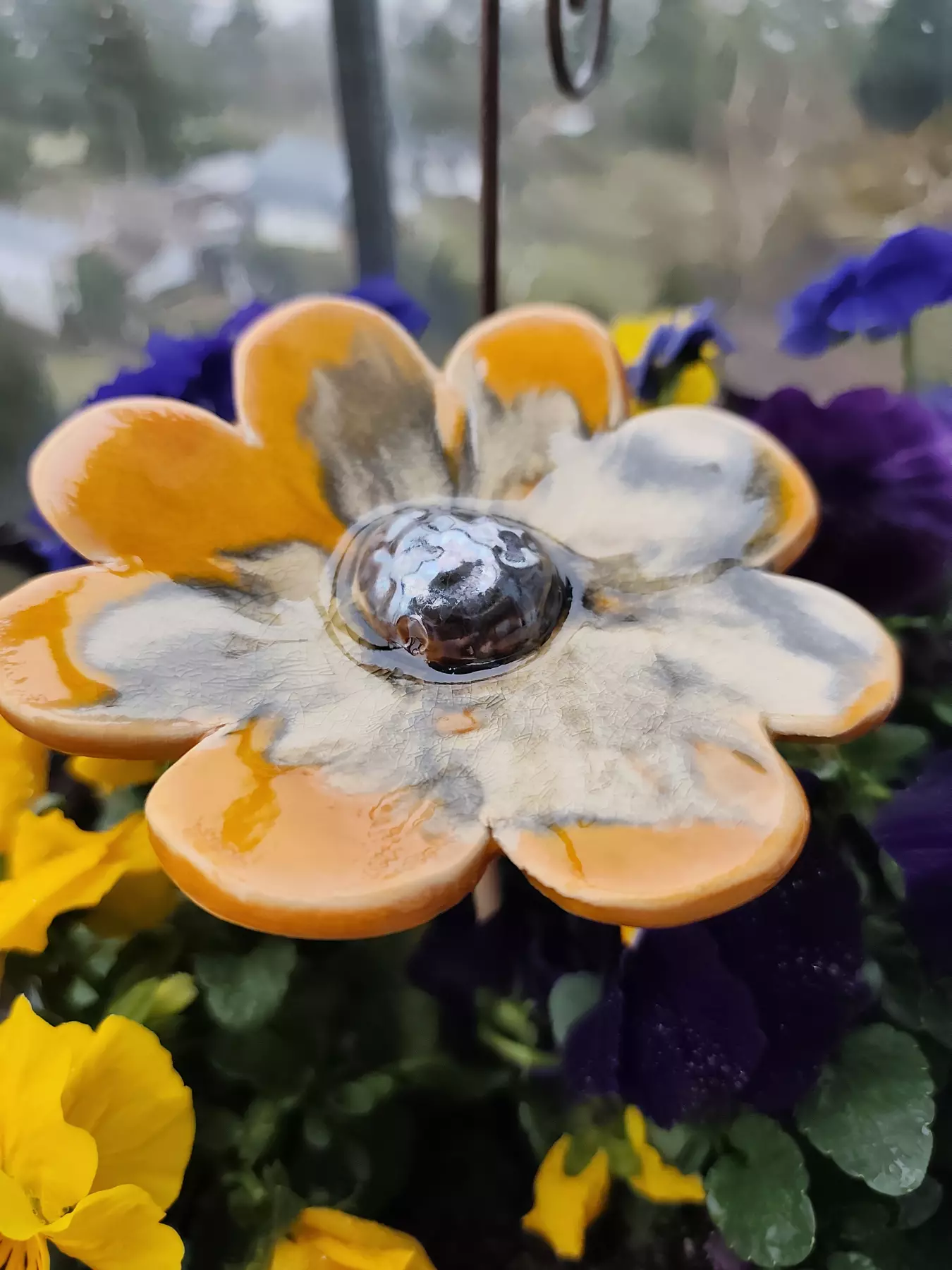 kwiat ceramiczny poidło