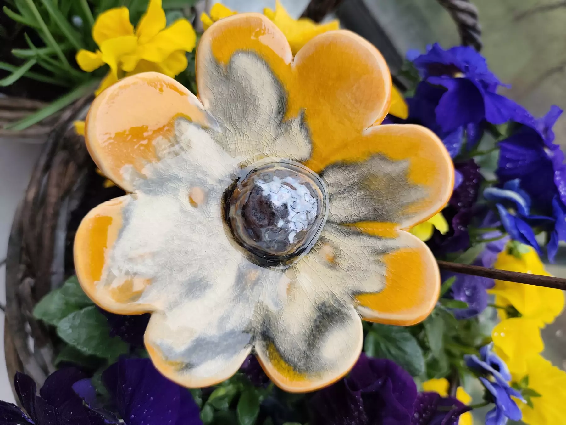 kwiat ceramiczny poidło