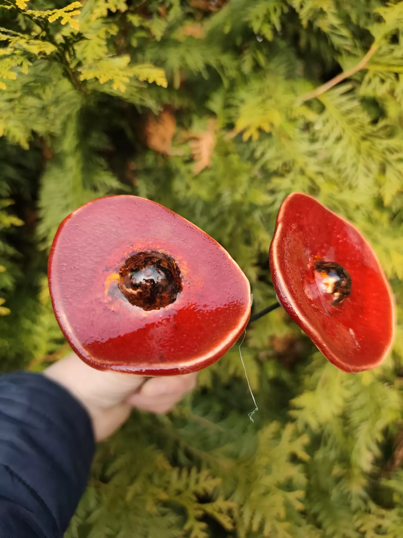 kwiaty ceramiczne 2 szt