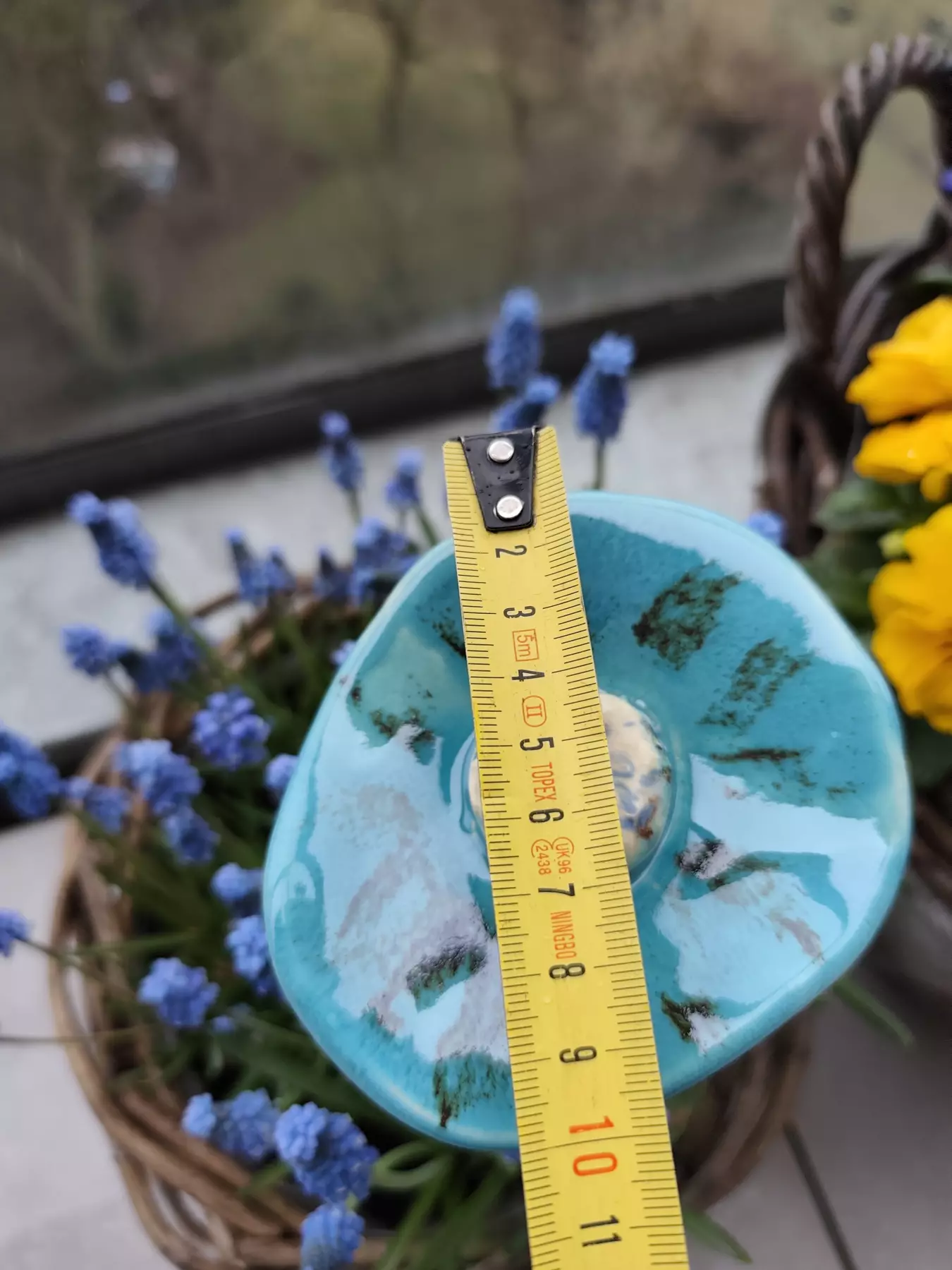 kwiaty ceramiczne na kijku