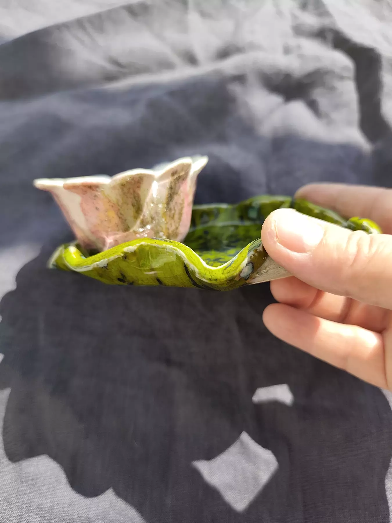 pojemniczek ceramiczny na świecę lub biżuterię