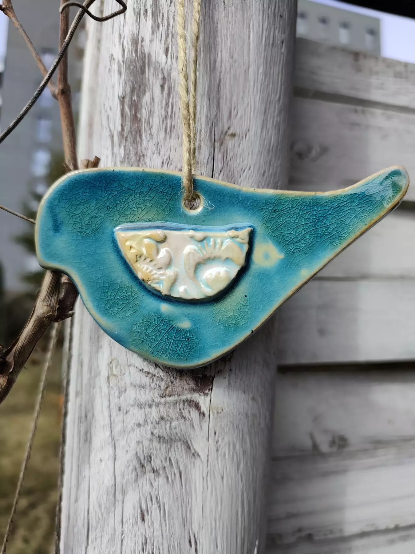 ptaki ceramiczne zawieszka