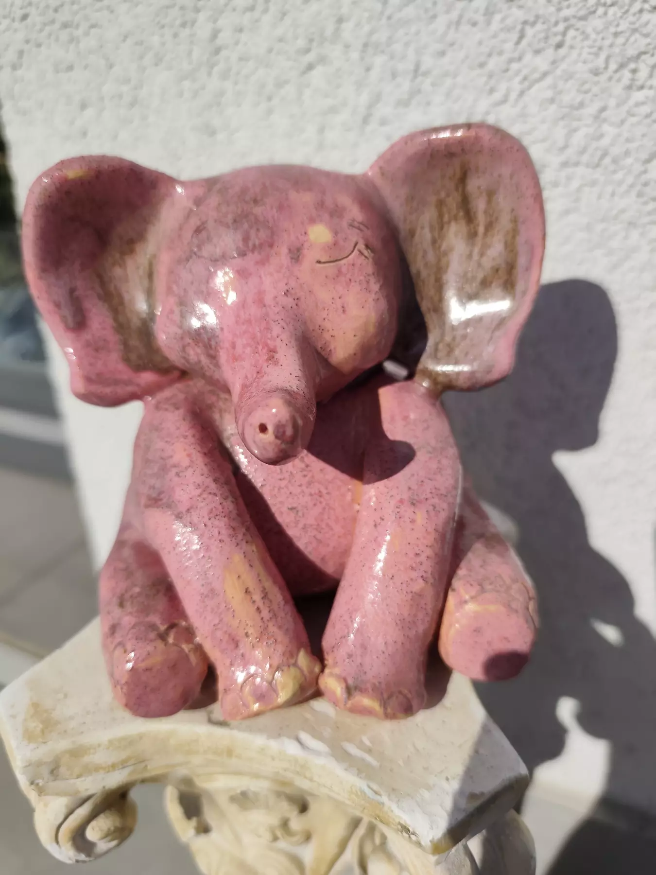 słoń ceramiczny figurka na biżuterię
