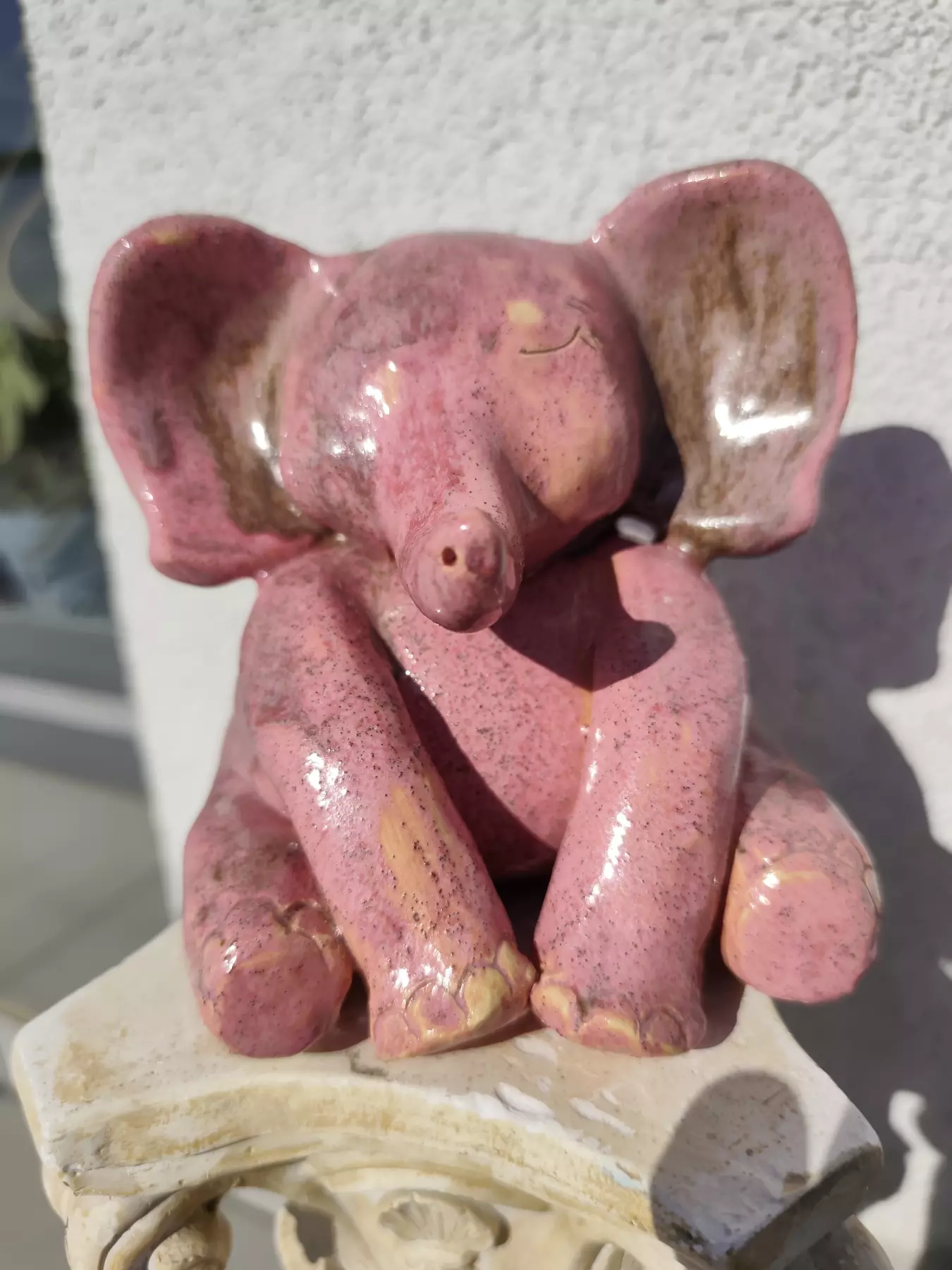 słoń ceramiczny figurka na biżuterię